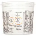 Емкость пластиковая RoxelPro 0,385л (5шт) с крышкой для смешивания красок, прозрачных лаков, наполнителей и др.