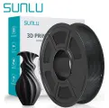 SUNLU PETG Filament, Black, 1.75mm, 1KG, with detachable spool.enhanced toughness and is suitable for 3D printers