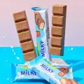 Шоколад Snaq Fabriq Milky, без сахара, сливочная начинка, 30шт по 34 г