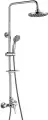 Душевая стойка Rossinka A35-45 хромированная со смесителем и верхним душем