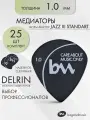 Медиаторы Jazz III Standart (1,0 мм) для гитары, черный - 25шт, Delrin