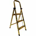 Стремянка LWI Комфорт 3 ступени KO3 GOLD, рабочая высота 3 м, максимальная нагрузка 200 кг