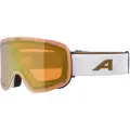 Горнолыжные очки Alpina Penken Q White-Gold Matt/Q Gold S2 24/25 Белый, для женщин , Белый