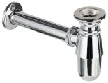 Сифон для раковины WIRQUIN 30719166 1 1/4x32 мм с выпуском D 63 мм и пробкой отвод с розеткой лат