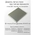 Алюминий дюраль Д16Т плита толщина 20 мм 20x300x300 мм