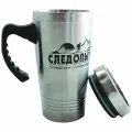 Кружка 470мл следопыт изотермическая, открытая ручка, нержавеющая сталь