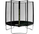 Батут, уличный, круглый, детский, 8 футов, с защитной сеткой, черный, с лестницей