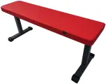 Горизонтальная скамья для жима лежа XL красная, нагрузка до 350 кг.