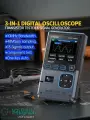 FNIRSI DSO-TC4 с полосой пропускания 10 МГц 48 Мбит/с 3 в 1: тестер транзисторов, генератор сигналов