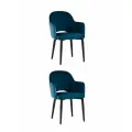 Комплект Stool Group Стул Венера велюр сине-зеленый 2 шт арт. УТ000038667