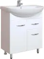 Тумба с раковиной белый глянец 66,5 см Onika Стелла 106503 + 1WH110174