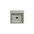Каменная мойка для кухни врезная GranFest GF-Q-561 , цвет серый, 560x500x190 мм / раковина для кухни