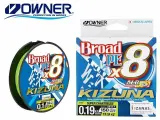 Плетеный шнур Owner Kizuna Broad Green Dark 0.15мм 135м