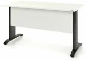 Компьютерный стол, Письменный стол Альфа Классика ЛДСП (Тип 1) без аксессуаров 160x60x75 белый/черный