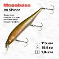 Воблер Megabass Ito Shiner, 115 мм, 15,5 гр, 1,8-2 м, #Wagin Rainbow