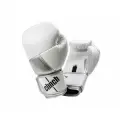 Перчатки боксерские Clinch Pro NF бело-серебристые (вес 16 унций)