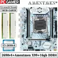 Комплект материнская плата Amentmen X99 A4 + Xeon 2680V4 + 16GB DDR4 ECC REG 2x8GB White