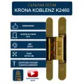 Петли дверные скрытые KRONA KOBLENZ K2460 OL 1 шт, золото