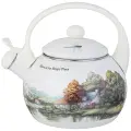 Чайник agness эмалированный со свистком серия family house, 2,2 л KSG-943-064