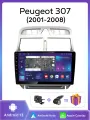 Автомагнитола Topway для Peugeot 307 , с GPS, сенсорным дисплеем, 4ГБ/64ГБ 4 ядра