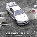 Машинка INNO 1:64 Nissan SKYLNE R34 V-SPEC II silver