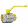 Кран шаровый  LD Pride 47.В-Н.Р GAS муфтовый (ВР/НР), латунь,     Ду 32 (1 1/4) муфтовый (ВР/НР)