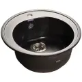 Врезная кухонная мойка 50.8 см, GranFest Rondo GF-R510, черный
