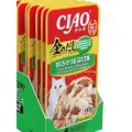 Inaba Ciao Kinnodashi Влажный корм для кошек Тунец Магуро и тунец Кацуо со вкусом морского гребешка 60г(6штук)