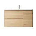 Тумба под раковину в ванную ITANA Roberto 100 995х447х576 подвесная Дуб Мавелла Голд