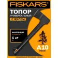 Топор колун FISKARS Solid A10 для дров, универсальный, антифрикционное покрытие, 1 кг, черный (1051085)