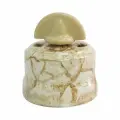 Переключатель поворотный (1-кл) с ручкой, монетка, EDISEL Verona мрамор