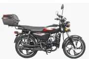 Мопед KT50 Alpha люкс (Форсир. ) (компл-я Люкс, сигн. с автозап, кофр) чёрный глянцевый