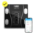 Напольные умные весы, электронные напольные весы для Xiaomi, iPhone, Android, черные.