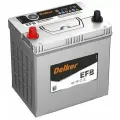 Аккумулятор автомобильный Delkor EFB 80B24L 55 А/ч 500 А обр. пол. тонк. клеммы N-55 Азия авто (237x128x225)