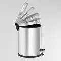 Мусорный контейнер Perilla, с доводчиком, нержавеющая сталь, пластик, 12 литров