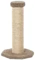 Когтеточка Столбик мощный Пушок ковролин капучино, 1 шт