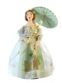 Кукла коллекционная Барышня в летнем платье с зонтиком 19 века