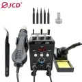 Цифровая паяльная станция QHTITEC 8586 2 в 1 750 Вт, 8586 Set5, 220V EU Plug