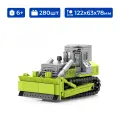 Конструктор строительная техника-бульдозер ZOOMLION Sembo Block, лего для мальчика, 280 деталей