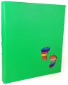 Детский фотоальбом, альбом с магнитными листами, 60 страниц 25х31, ножки, зелёный GF 5011