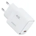 Сетевое зарядное устройство Aukey Comet 45Вт, белый