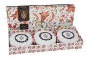 La Florentina Giardino Segreto Pomegranate and Neroli Soap Set, Набор мыла с экстрактами граната и цветка нероли, 345гр