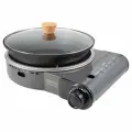 Плита настольная газовая Следопыт-Magma со сковородой и крышкой 26 см