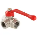 Кран шаровый трехходовой VALTEC VT.360.N муфтовый (ВР/ВР), латунь,     6.4 см 1 шт. Ду 20 (3/4) муфтовый (ВР/ВР)