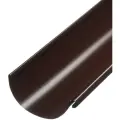 Желоб водосточный Grand Line металлический d125 мм 2,5 м коричневый RAL 8017