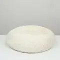 Лежанка для собак и кошек, длинный мех, 80 х 80 х 25 см, молочная