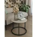 Стол журнальный Соло. Бежевый/черный