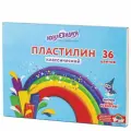 Пластилин 36 цветов Юнландия Юный волшебник, 720г, со стеком (105904), 6 уп.