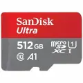 Карта памяти Micro SecureDigital 512Gb SanDisk Ultra microSDXC class 10 UHS-1 (SDSQUNR-512G-GN3MN)