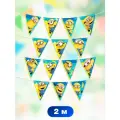 Minions 2. Гирлянда поздравительная Персонажи (флажки) (3D дизайн)